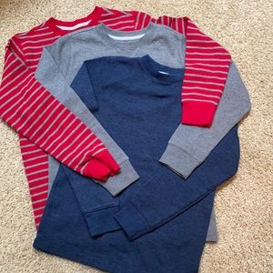 Set of 3 Land’s End Waffle Weave Long Sleeve Shirts